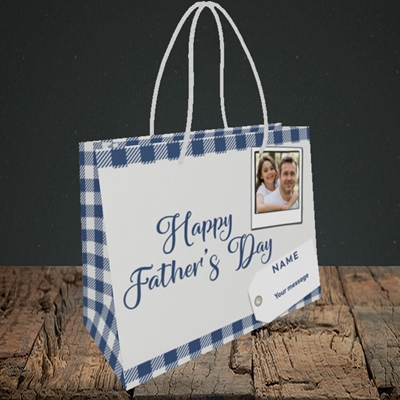 Picture of 2. Polaroid, Father's Day Design, Small Landscape Gift Bag