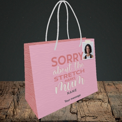 Picture of Stretch Marks, Mother's Day Design, Small Landscape Gift Bag