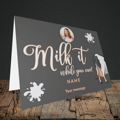 Picture of Milk It, Get Well Soon Design, Landscape Greetings Card