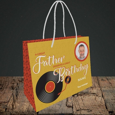 Picture of Great Father, Birthday Design, Small Landscape Gift Bag