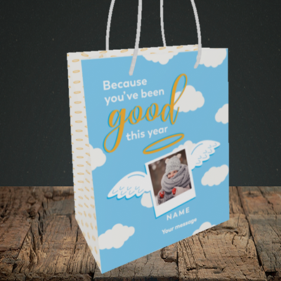 Picture of Good This Year, Christmas Design, Small Portrait Gift Bag