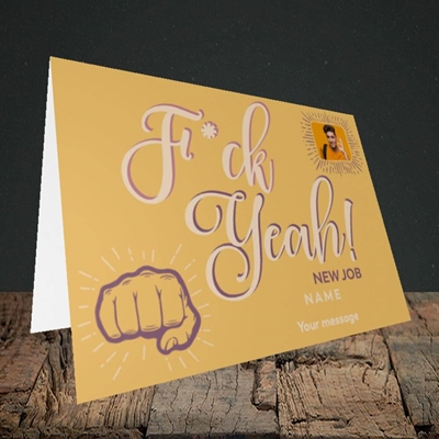 Picture of F*ck Yeah!, New Job Design, Landscape Greetings Card