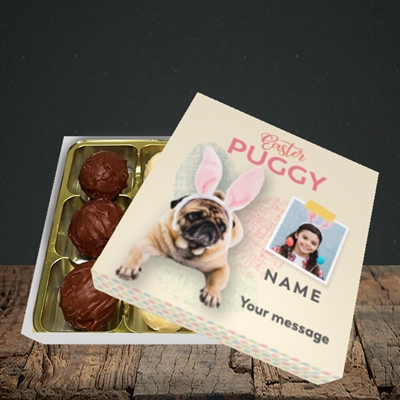 Picture of Easter Puggy, Easter Design, Choc 9