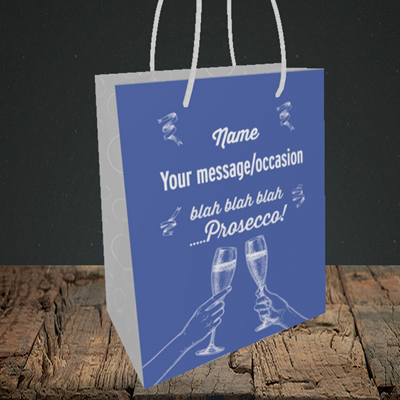 Picture of Blah, (Without Photo) Birthday Design, Small Portrait Gift Bag