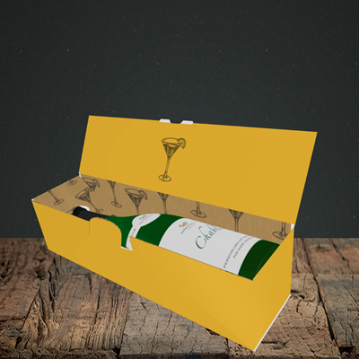 Picture of Hen, Engagement Design, Lay-down Bottle Box