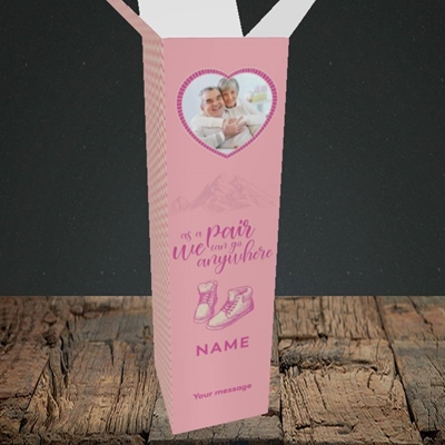 Picture of Anywhere, Valentine's Design, Upright Bottle Box