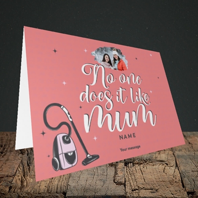Picture of No One Does It Like Mum, Mother's Day Design, Landscape Greetings Card