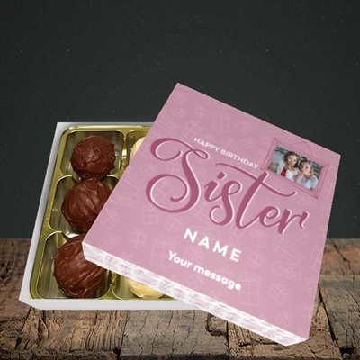 Picture of Sister, Birthday Design, Choc 9