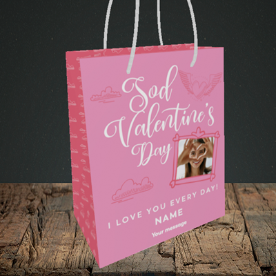 Picture of Sod Valentine's Day, Valentine's Design, Small Portrait Gift Bag