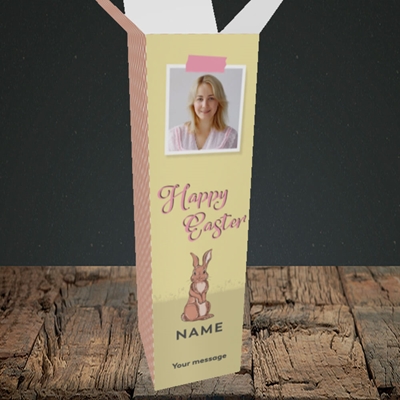 Picture of Spring Bunny, Easter Design, Upright Bottle Box