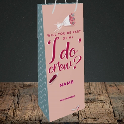 Picture of I Do Crew(Without Photo), Wedding Design, Bottle Bag