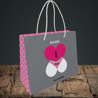 Picture of I Love Your Bum(Without Photo), Valentine's Design, Small Landscape Gift Bag
