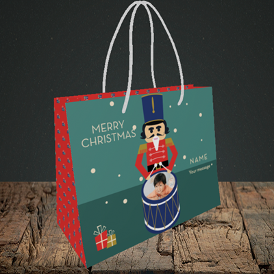 Picture of Drummer Boy, Christmas Design, Small Landscape Gift Bag