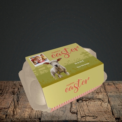 Picture of Lamb To See You, Easter Design, 6 Egg Box