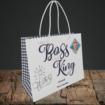 Picture of Like A Boss, Celebration Design, Small Landscape Gift Bag