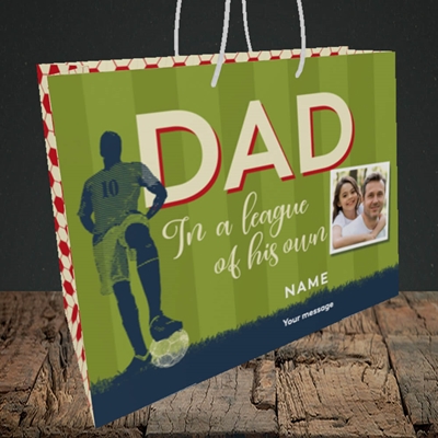Picture of League Of His Own, Father's Day Design, Medium Landscape Gift Bag