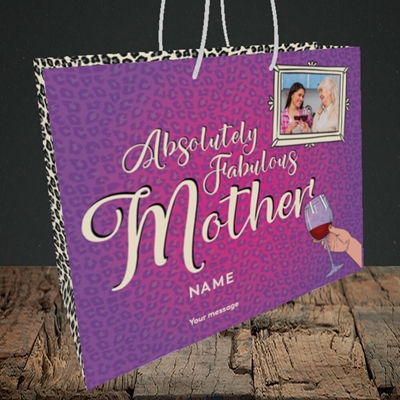 Picture of Absolutely Fabulous, Mother's Day Design, Medium Landscape Gift Bag