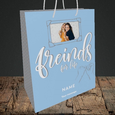 Picture of Friends For Life, Thinking of You Design, Medium Portrait Gift Bag
