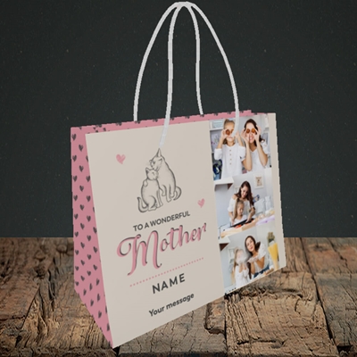 Picture of Wonderful Mother, Mother's Day Design, Small Landscape Gift Bag