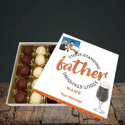 Picture of Stout-standing Father, Father's Day Design, Choc 25