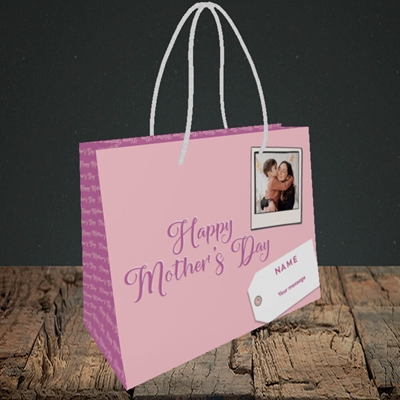 Picture of 2. Polaroid, Mother's Day Design, Small Landscape Gift Bag