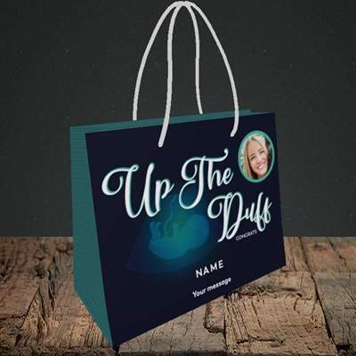 Picture of Up The Duff, Pregnancy Design, Small Landscape Gift Bag