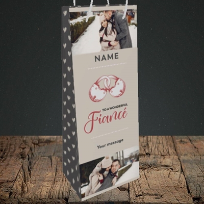 Picture of Wonderful Fiancé, Valentine's Design, Bottle Bag