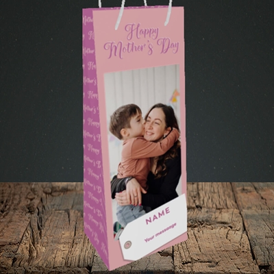 Picture of 1. Large Photo, Mother's Day Design, Bottle Bag