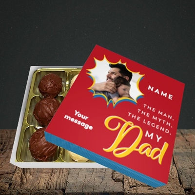 Picture of Man, Myth, Legend, Father's Day Design, Choc 9
