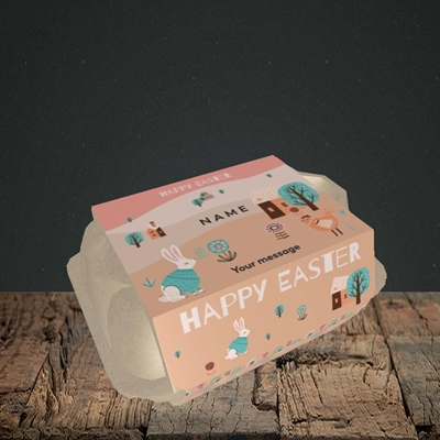 Picture of Easter Farm(Without Photo), Easter Design, 6 Egg Box