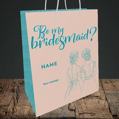 Picture of Be My Bridesmaid(Without Photo), Wedding Design, Medium Portrait Gift Bag