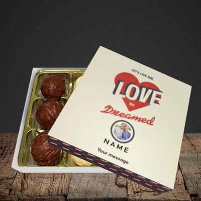 Picture of Let's Live The Love, Valentine Design, Choc 9