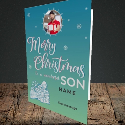 Picture of Wonderful Son, Christmas Design, Portrait Greetings Card