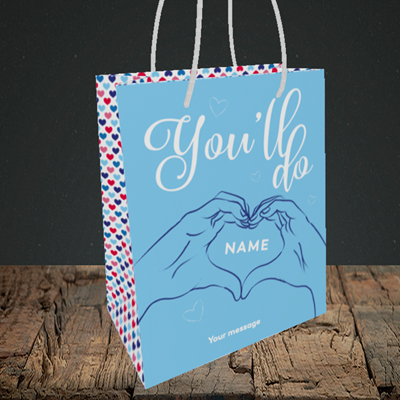 Picture of You'll Do(Without Photo), Valentine's Design, Small Portrait Gift Bag