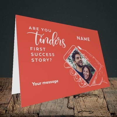 Picture of Tinder, Wedding Design, Landscape Greetings Card