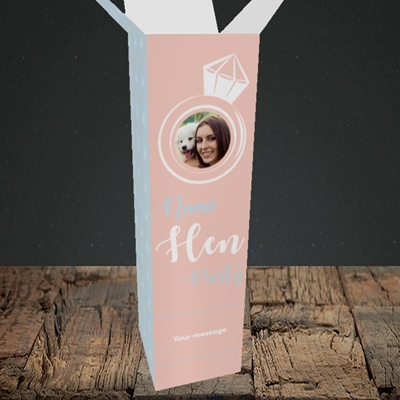 Picture of Hen Party Peach, Wedding Design, Upright Bottle Box