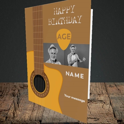 Picture of Acoustic Age, Birthday Design, Portrait Greetings Card