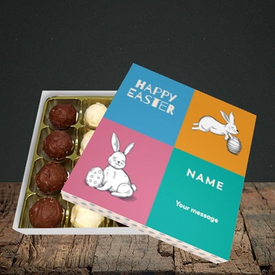 Picture of 4 Colour Bunnies(Without Photo), Easter Design, Choc 16