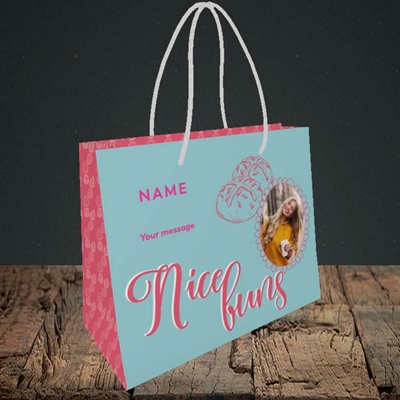 Picture of Nice Buns, Easter Design, Small Landscape Gift Bag