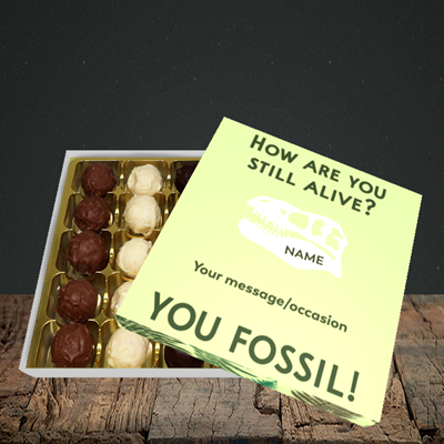 Picture of Fossil, (Without Photo) Birthday Design, Choc 25