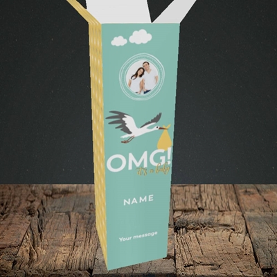 Picture of OMG! It's a Baby, New Baby Design, Upright Bottle Box