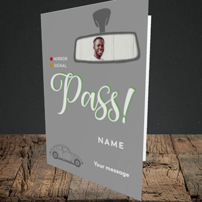 Picture of Mirror Signal Pass, Celebration Design, Portrait Greetings Card