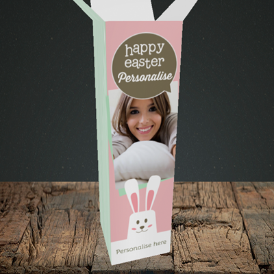 Picture of Rabbits, Easter Design, Upright Bottle Box