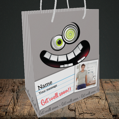 Picture of Mad, Get Well Soon Design, Medium Portrait Gift Bag