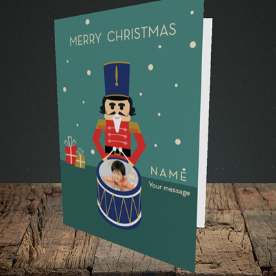 Picture of Drummer Boy, Christmas Design, Portrait Greetings Card