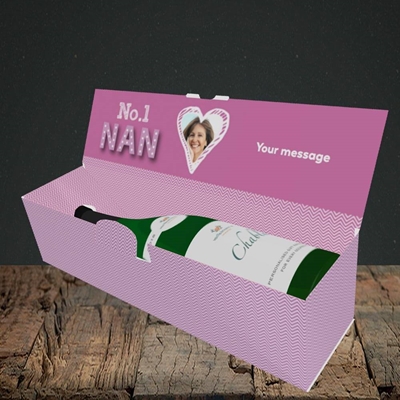 Picture of No. 1 Nan, Mother's Day Design, Lay-down Bottle Box