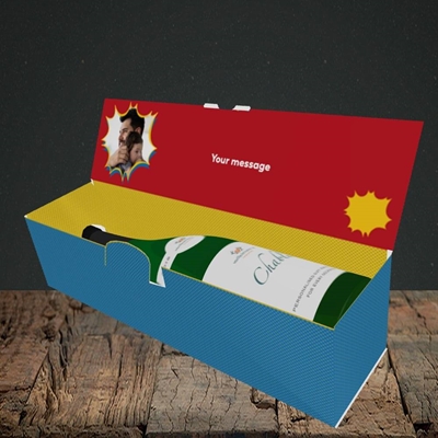 Picture of Man, Myth, Legend, Father's Day Design, Lay-down Bottle Box