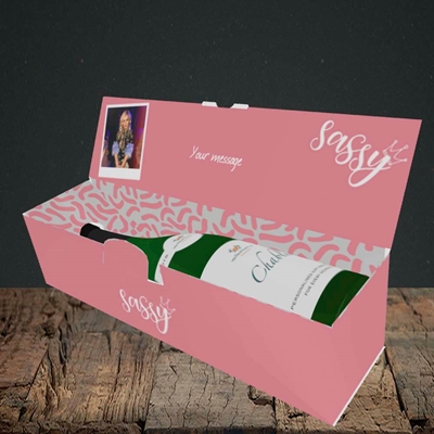 Picture of Sassy, Birthday Design, Lay-down Bottle Box