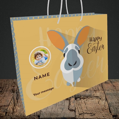 Picture of Pick Me Up Bunny, Easter Design, Medium Landscape Gift Bag