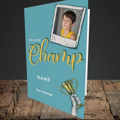 Picture of Champ, Celebration Design, Portrait Greetings Card